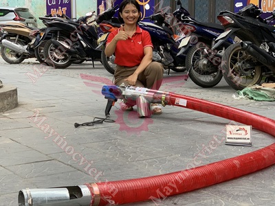 Máy hút hạt nông sản dùng điện cáp mềm 4 mét Kawasaki VMH4000 1