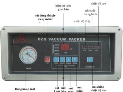 Máy hút chân không công nghiệp DZ260- thiết bị hàn miệng túi đảm bảo vệ sinh 3