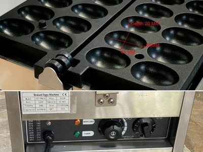 Máy làm bánh hình quả trứng 1