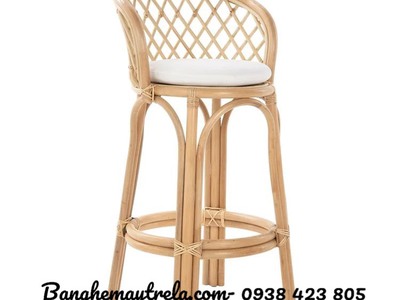 Ghế bar mây- Ghế mây tự nhiên quầy bar 8