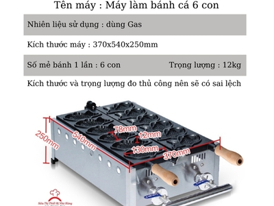 Máy làm bánh cá chạy gas - sự kết hợp độc đáo giữa truyền thống và hiện đại 0