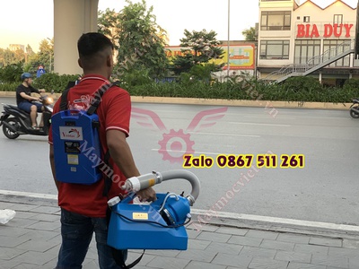 Máy phun thuốc chạy pin Turbo dạng sương 0