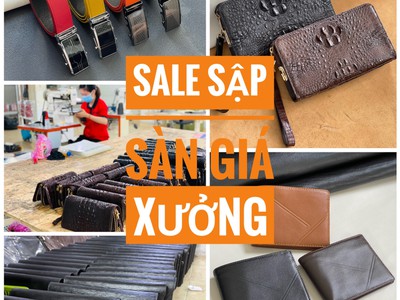 Địa chỉ xưởng sản xuất ví, thắt lưng da thật - giá sỉ gốc tại xưởng cực thấp 0