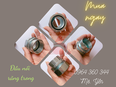 Đầu nối răng trong bắt với ống ruột gà giá rẻ 0