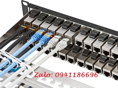 Thanh đấu nối Patch Panel Cat6A CommScope Chống nhiễu 24 cổng mã 1933319-2 15