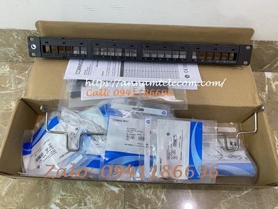 Thanh đấu nối Patch Panel Cat6A CommScope Chống nhiễu 24 cổng mã 1933319-2 8