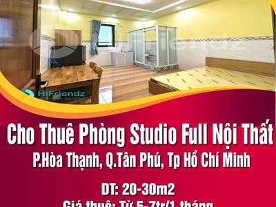 Cho thuê phòng studio full nội thất từ 20-30m2 sát trường đại học hồng bàng 0