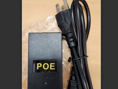 Nguồn POE 48v 2 cổng  1 in, 1 out 0
