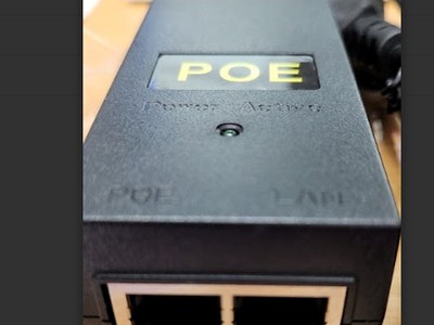 Nguồn POE 48v 2 cổng  1 in, 1 out 1