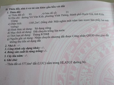 Đất đẹp - giá tốt - cần bán lô đất vị trí đắc địa tại rạch giá, kiên giang 1