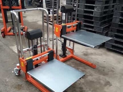 Xe nâng tay cao mini 400kg có mặt bàn hãng Niuli 0