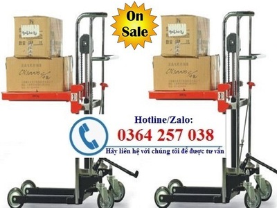 Xe nâng tay cao mini 400kg có mặt bàn hãng Niuli 2