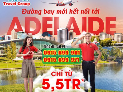 Vietjet mở đường bay mới TPHCM-Adelaide Úc 0