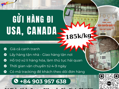 Gửi hàng đi USA, Canada - Tiến Việt Express 2