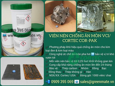 Viên nén chống gỉ sét/ chống ăn mòn Cortec COR-PAK 0