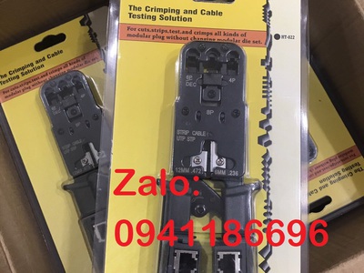 Kìm bấm mạng đa năng mã HT-022 tích hợp vừa bấm vừa test RJ11-RJ12-RJ45 5