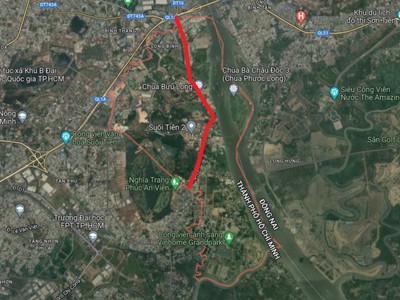 Chính chủ bán đất mặt tiền đường long sơn, phường long bình, tp.thủ đức. 0