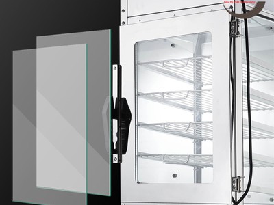 Tủ hấp trưng bày bánh bao 5 tầng 2 lớp kính 1
