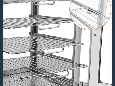 Tủ hấp trưng bày bánh bao 5 tầng 2 lớp kính 3