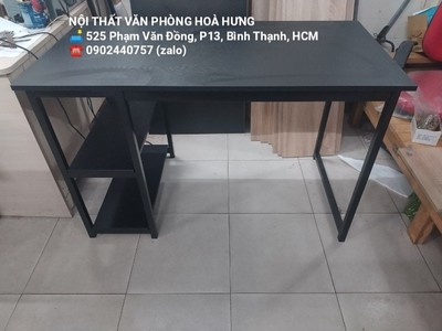 Bàn làm việc chân U liền kệ dưới 1m2 rộng 60 , free ship hcm 2