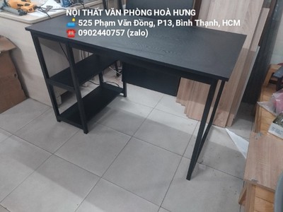 Bàn làm việc chân U liền kệ dưới 1m2 rộng 60 , free ship hcm 0