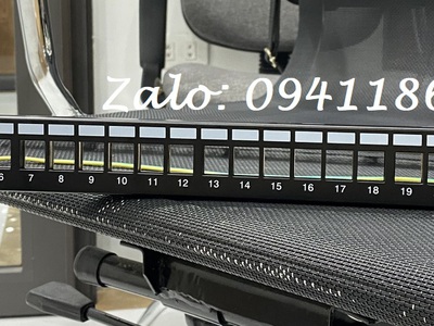 Phân phối thanh đấu nối Patch panel Cat5/Cat6/Cat6A loại 12-24-48 cổng chính hãng Ancomteck 5