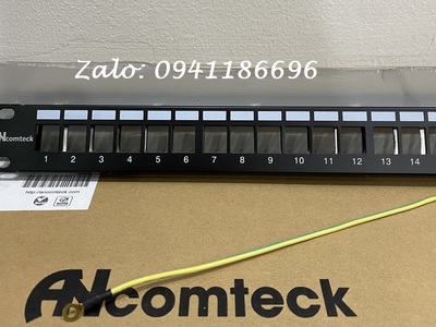 Phân phối thanh đấu nối Patch panel Cat5/Cat6/Cat6A loại 12-24-48 cổng chính hãng Ancomteck 4