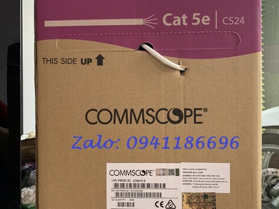 Tổng đại lý phân phối cáp Cat5/Cat6, cáp mạng Cat6A/ Cat7, cáp chạy ngoài trời CommScope/Vinacap 6