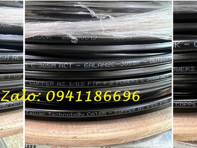 Phân phối cáp mạng liền nguông Cat6A FTP chạy ngoài trời chính hãng Ancomteck 4