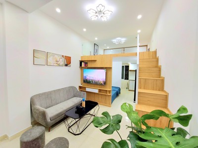 Nhỉnh 1 tỷ có ngay nhà phố lê thanh nghị, 32m2 x 1,5 tầng, full nội thất 0