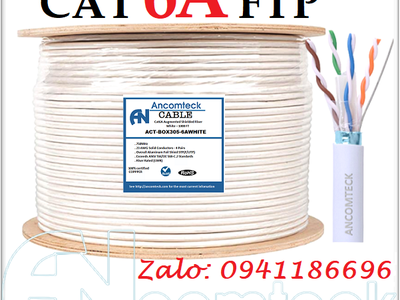 Cáp mạng TE- KRONE CAT7 bọc đồng chống nhiễu S/FTP, Cáp mạng thang máy Ancomteck sẵn số lượng 6