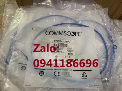 Dây nhảy Patch cord Cat6 Commscope 1,2M 4 feet mã 1859251-4 màu Vàng 0