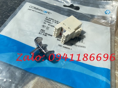 Nhân mạng MoDular Jack ComnmScope CAT6A chống nhiễu mã 1711343-2 6