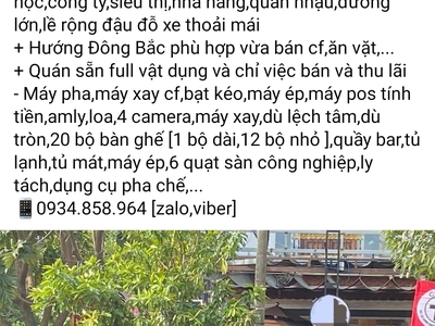 Cần sang nhượng quán cf cóc hai mặt tiền Cẩm Lệ 3