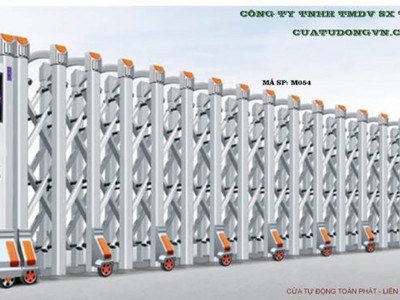 Cổng xếp inox giá rẻ tại pleiku 1