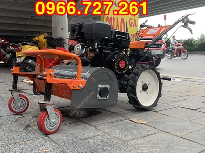 Máy cắt cỏ trục băm 10hp đề nổ Kawasaki VMTB100D 4