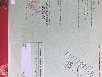 Góc 3 mặt tiền sông hậu - khu biệt thự cồn khương. bán nền biệt thự 1.364m2 góc 3 mặt tiền view 3