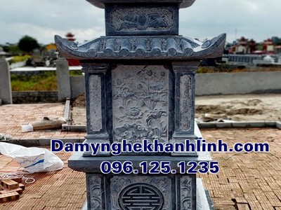 Mộ đá hai mái đẹp chuẩn phong thủy bán tại Thái Bình 1