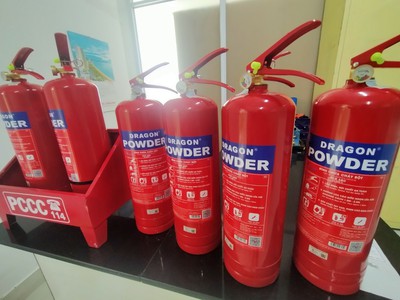 Bình chữa cháy dragon bột abc  4kg  giá rẻ, có tem kiểm định và bh 12t 1