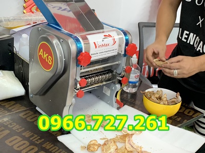 Máy cán thịt khô, mực khô chạy điện VMC370 4