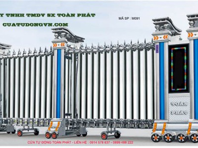 Chuyên cung cáp và lắp đặt cổng xếp tự động tại Bình Định 0
