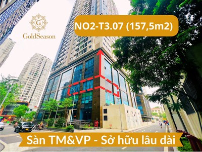 Bán lô góc sàn văn phòng 157,5m2 - sở hữu lâu dài đỉnh nhất quận thanh xuân tiền thuê 470tr/năm 0