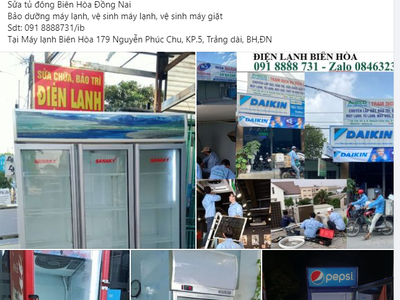 Điện lạnh Biên Hòa Đồng Nai, bảo dưỡng sửa chữa máy lạnh nhà xưởng, công ty, xí nghiệp 4