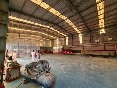 Cho thuê kho xưởng 670m2 ở trần phú , hoàng mai , gần cảng khuyến lương , kho khung zamin cao tầm 0