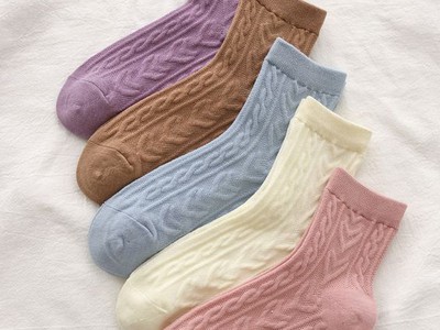 Vớ len màu pastel Habile 2023: Sự ấm áp toàn diện 0