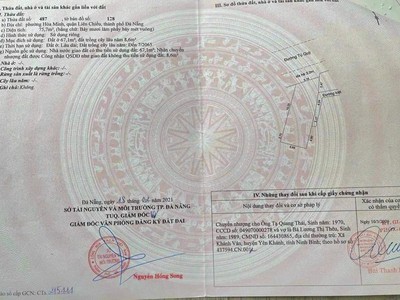 Bán đất đường tú quỳ - liên chiểu - đà nẵng 2