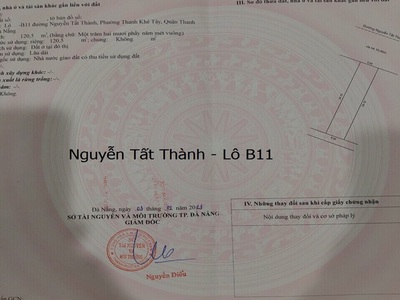 Bán Đất 2 Lô đường Nguyễn Tất Thành, Quận Thanh Khê, Giá SIÊU RẺ T10/2023 1