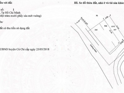 CHÍNH CHỦ KẸT TIỀN - HẠ GIÁ BÁN GẤP đất thổ cư 100, 5x23 - Mặt tiền đường nhựa 6m. Gía 1.8 tỷ 2