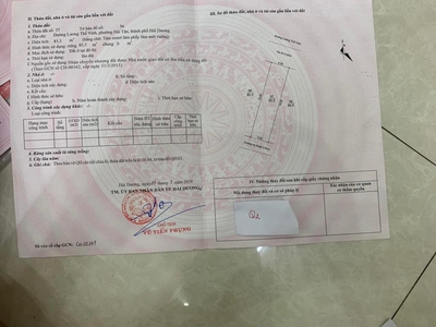 Bán đất mặt phố Lương Thế Vinh, Đông Nam Cường, TP HD, 171m2, mt 9m, đường 20.5m 1