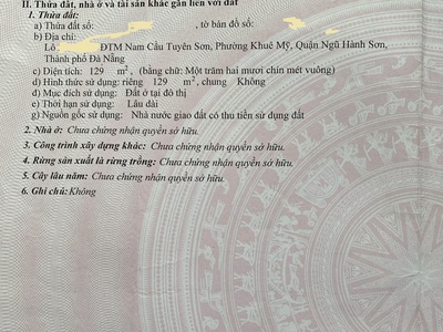 Bán đất đường phạm tuấn tài, ngũ hành sơn 2